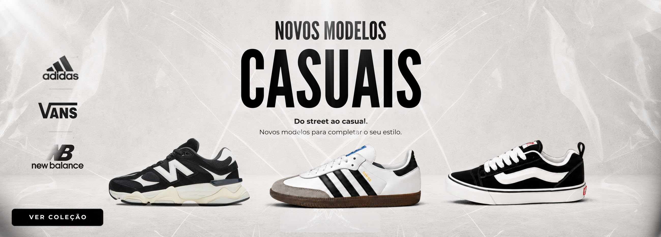 Novos modelos casuais: adidas, Vans e New Balance