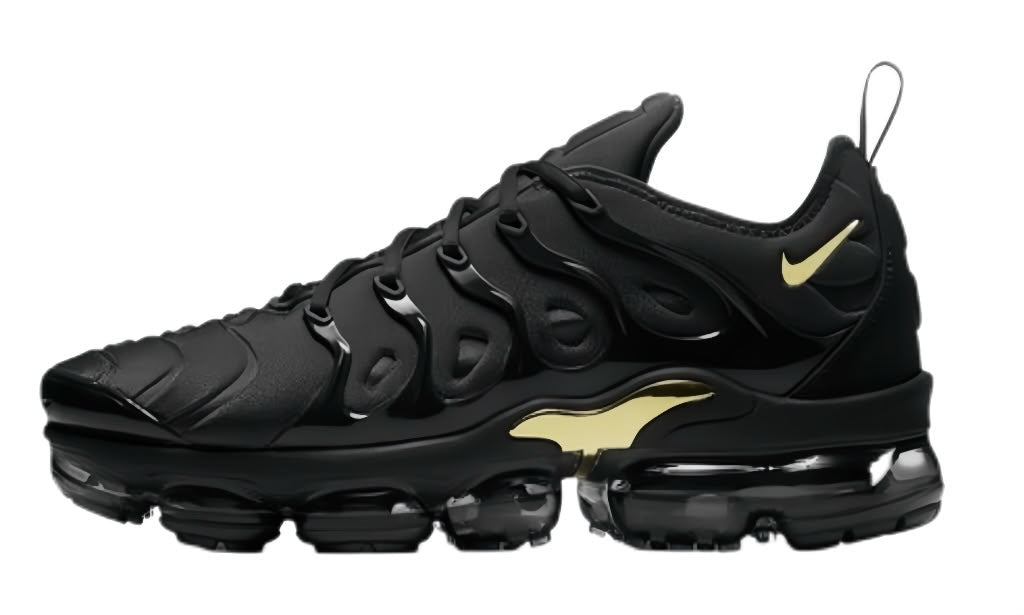 VaporMax Plus Black Metallic Gold'
